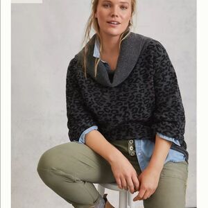 NWT Anthropologie Emmy Cowl Neck Tunic Sweater 3X #193